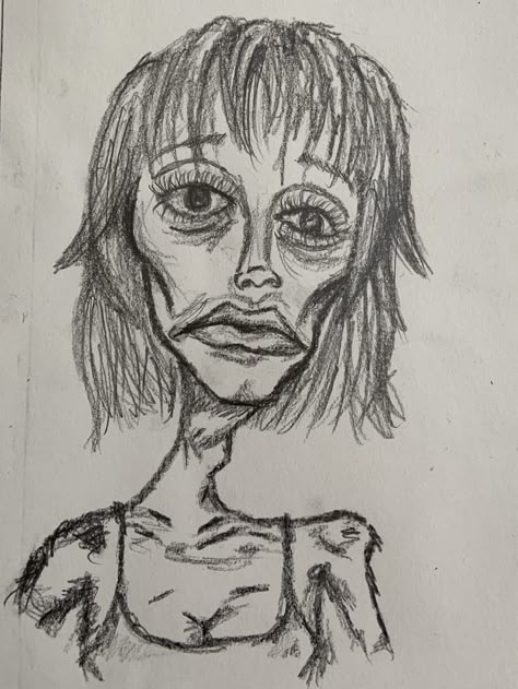 Weird Sketches Inspiration, Weird Faces Drawing, Strange Drawings, Weird Sketches, Tim Burton Art Style, Weird Drawings, Trash Art, 8x10 Art Prints, Grunge Art