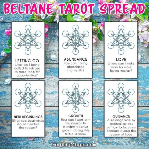 Beltane - Rituals and Traditions of the Spring Fire Festival Beltane Ritual, Tarot Reading Spreads, Fire Festival, Wicca Witchcraft, Spring Equinox, Spiritual Guides, Beltane, Summer Solstice, Tarot Spreads