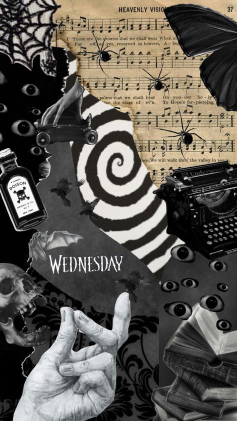 #adams #black #wednesday #goth #moodboard #aesthetic #spooky Goth Mood Board Aesthetic, Tumblr Moodboard Aesthetic, Wednesday Addams Moodboard, Wednesday Mood Board, Goth Moodboard Aesthetic, Goth Collage Wallpaper, Wednesday Addams Collage, Wednesday Aesthetic Wallpaper, Dark Spooky Aesthetic Wallpaper