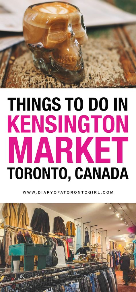 Looking for the best things to do in Kensington Market in Toronto? Here's how to spend the perfect day exploring this fun and quirky Toronto neighbourhood! Toronto Outfits, Toronto Activities, Kensington Market Toronto, Toronto Vacation, Toronto Trip, Toronto Shopping, Toronto Canada Travel, Toronto Travel Guide, Things To Do In Toronto