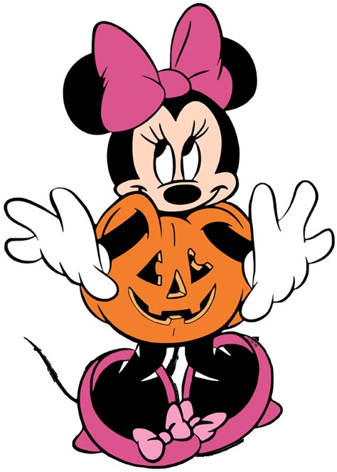 Porta Halloween, Halloween Minnie Mouse, Minnie Mouse Svg, Halloween Digital Art, Dulces Halloween, Minnie Mouse Images, Pumpkin Vector, Minnie Mouse Halloween, Halloween Clips