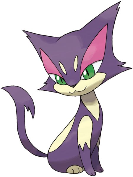 Purrloin Dark Type Pokemon, Dark Pokémon, Cat Pokemon, Mega Pokemon, Oc Pokemon, Pokémon Black And White, Black Pokemon, Pokemon Pokedex, Pokemon Images