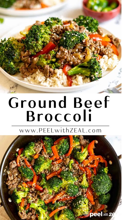 Try our easy and delicious ground beef and broccoli stir fry! Made with fresh broccoli, savory ground beef, and a delicious Asian-inspired sauce, this dish is a perfect choice for a quick weeknight meal. Perfect for a ground beef dinner recipe that the whole family will love! 1 Lb Ground Beef Recipes Healthy, Heart Healthy Recipes With Ground Beef, Ground Beef With Broccoli, Heart Healthy Ground Beef Recipes, Ground Beef Summer Recipes For Dinner, Summer Ground Beef Recipes Easy Dinners, Summer Ground Beef Recipes, Healthier Dinners, Best Ground Beef Recipes