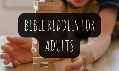 Bible Riddles With Answers, Riddle Questions And Answers, Riddle Questions, Riddles For Adults, Riddle Games, Questions And Answers, Question And Answer, Riddles, To Learn