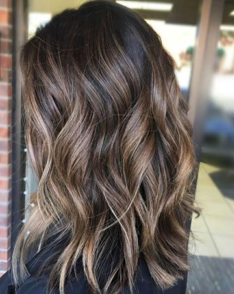 Brunette Hair With Highlights, Brunette Balayage Hair, Brown Hair Balayage, Hair Affair, Hair Color Highlights, Hair Color And Cut, Hair Color Balayage, Brunette Hair, Brunettes