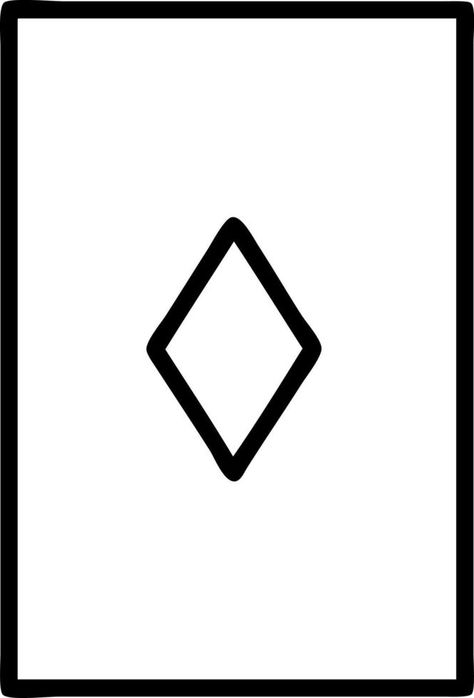 tattoo in black line style of the ace of diamonds Ace Of Diamonds, Black Line, Vector Free, Diamonds, Clip Art, Tattoos, Black