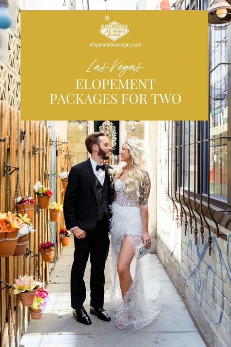 There are plenty of Las Vegas elopement packages for two out there. But which one is right for you and your fiancé? Here are some things to keep in mind. Check out the blog post to learn more! Eloping In Vegas, Simple Wedding Planning Checklist, Elope In Vegas, Wedding Cost Checklist, Vegas Elopement Ideas, Wedding Preparation Checklist, Small Private Wedding, Intimate Elopement Ideas, Quick Wedding