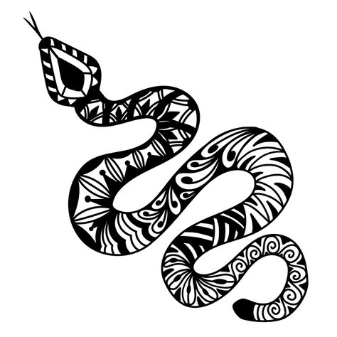 Snake Template Free Printable, Snake Zentangle, Snake Art Design, Snake Template, Halloween Zentangle, Template Free Printable, Snake Design, Templates Printable Free, Zentangle Patterns