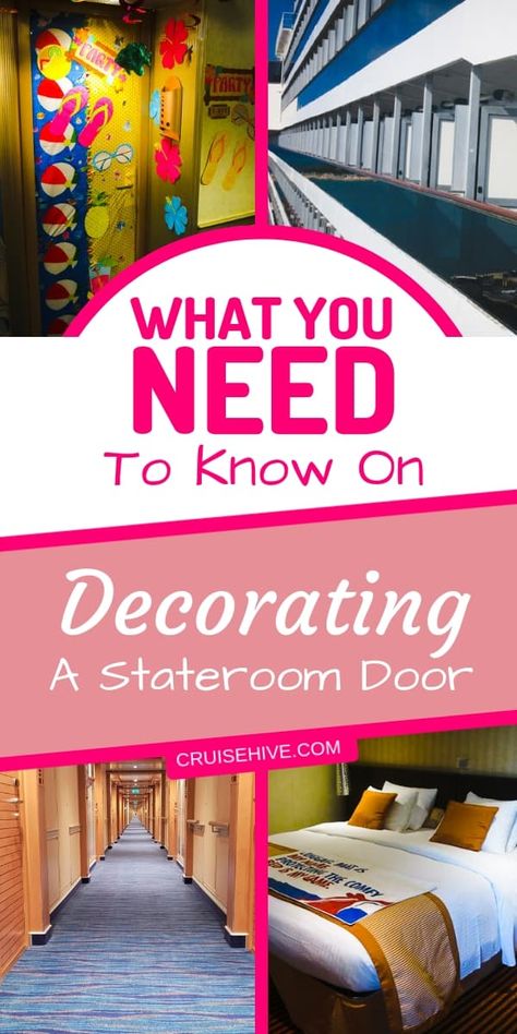 Decorating ideas for a cruise ship cabin door. Cruise tips on being creative during your cruise vacation. via @cruisehive Cruise Door Decorations Ideas, Cabin Door Decorations, Door Decorations Ideas, Ship Cabin, Cruise Door Decorations, Cruise Rooms, Disney Cruise Door Decorations, Disney Cruise Door, Cabin Door