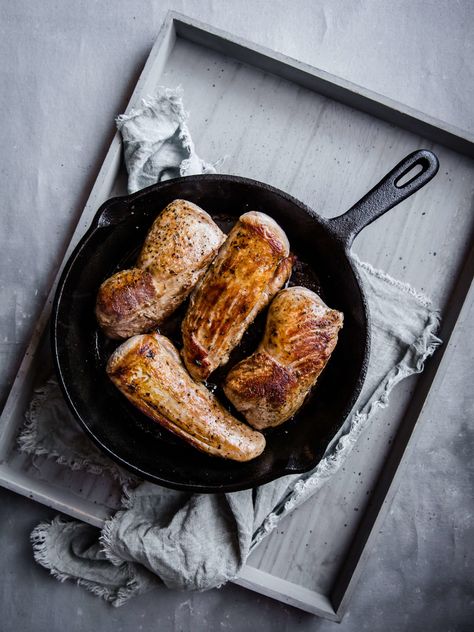 This Pork Tenderloin with Creamy Dill Sauce is the perfect quick and easy weeknight meal. It is rich and flavorful, and comes together in no time. via @PeaceLoveLoCarb