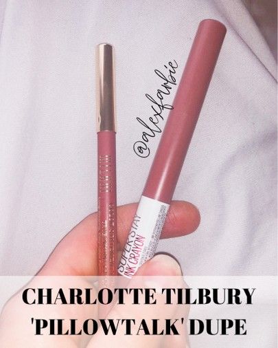 CHARLOTTE TILBURY PILLOWTALK DUPE 🥰 get the famous lip combo for a fraction of the price! shades: trust your gut + spice! http://liketk.it/2P21L #liketkit @liketoknow.it #StayHomeWithLTK #LTKstyletip #LTKbeauty Super Stay Ink Crayon Swatches, Maybelline Super Stay Matte Ink Crayon, Maybelline Crayon, Maybelline Superstay Ink Crayon, Superstay Maybelline, Wedding Lipstick, Best Lip Liners, Mauve Lipstick, Pillow Talk Lipstick