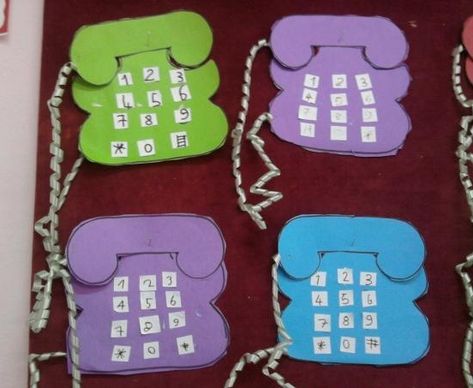 telephone crafts | Crafts and Worksheets for Preschool,Toddler and Kindergarten Phone Craft, Preschool Number Worksheets, Communication Activities, Kindergarten Art Projects, Worksheets For Preschool, Number Tracing, Activity Pages, Inventors, Telephones