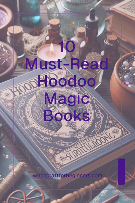 Are you looking to deepen your understanding of Hoodoo? These 10 essential books will guide you through the fascinating world of Hoodoo magic and folk traditions. From spiritual readings to practical spell work, each book offers valuable insights on witchcraft for beginners and seasoned practitioners alike. Discover the rich history and cultural significance of Hoodoo while enhancing your magical toolkit Unbinding Spell Hoodoo, Hedge Witchcraft, Spiritual Readings, Pagan Practices, Witchcraft Movie, Witchcraft Shop, Hoodoo Magic, Hoodoo Spells, Magic Books