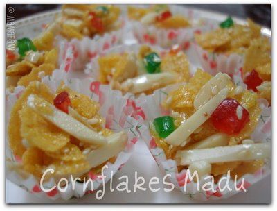 Cornflakes Madu Malaysian Food, Golden Syrup, Cookie Recipe, Pistachio, Home Cooking, Potato Salad, Syrup, Macaroni And Cheese, Oatmeal