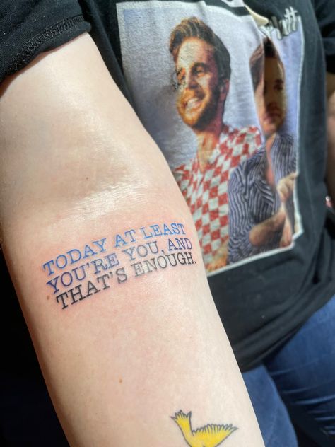 Dear Evan Hansen Tattoo Ideas, Dear Evan Hansen Tattoo, Evan Hansen, Dear Evan Hansen, Stick And Poke, Tattoo Quotes, Tatting, Tattoo Ideas, Piercings