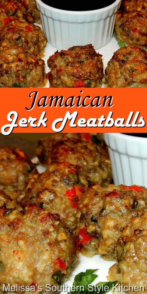 Jerk Meatballs, Italian Spaghetti And Meatballs, Anne Burrell, Italian Spaghetti, Jamaica Food, Carribean Food, Beef Meals, Jamaican Cuisine, Jamaican Dishes