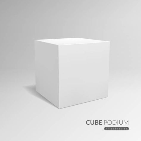 Cubo 3d Vectores Libres de Derechos - iStock Arte Popular, White Clay, Cuba, Clip Art, White, Art