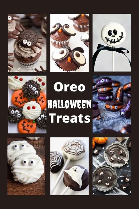 Click here for some fun and festive oreo Halloween treat ideas to have a spooky season with friends and family! Halloween Oreo Treats, Halloween Oreo Balls, Chocolate Halloween Treats, Halloween Treat Ideas, Halloween Food Crafts, Halloween Treats To Make, Halloween Deserts, Oreo Treats, Halloween Oreos