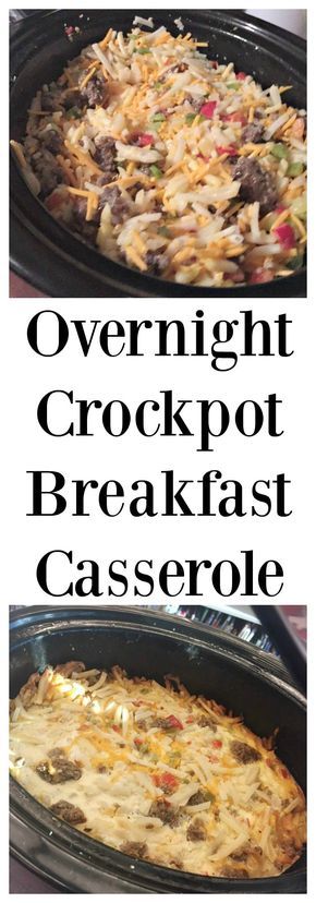 This Crockpot Breakfast Casserole is the perfect dish to make for holidays or weekends! It's easy and delicious! Overnight Crockpot Breakfast Casserole, Breakfast Casserole Crockpot, Overnight Crockpot Breakfast, Breakfast Crockpot, Casserole Crockpot, Crockpot Breakfast Casserole, Breakfast Crockpot Recipes, Overnight Breakfast Casserole, Overnight Breakfast