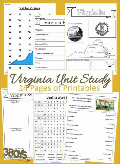 Homeschool 4th Grade, Virginia Studies, 4th Grade Homeschool, Educational Websites For Kids, History Homeschool, Books Clipart, Websites For Kids, Unit Studies Homeschool, Study Printables