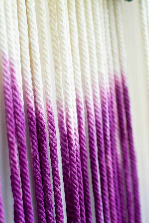 Bohemian Wedding Decor, Dyed Macrame, Hanging Backdrop, Rope Wall, Diy Dye, Bohemian Wedding Decorations, Boho Interior Design, Macrame Backdrop, Rope Diy