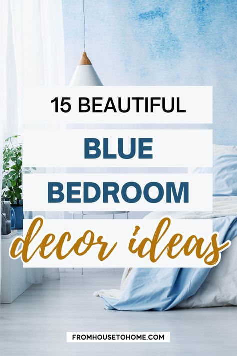 To create a tranquil and serene bedroom, try out these relaxing blue bedroom decor ideas. From classic blue and white bedrooms to glam and modern teal bedrooms, there is lots of decorating inspiration and pictures. Teal And Blue Bedroom, Teal Bedrooms, Blue Bedroom Ideas For Couples, Blue Bedroom Decor Ideas, Pale Blue Bedrooms, Baby Blue Bedrooms, Blue And Cream Bedroom, Light Blue Rooms, Grey Living Room Ideas