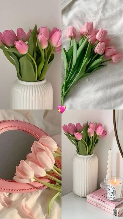 Tulip Flower Pictures, Very Beautiful Flowers, Boquette Flowers, Tulip Bouquet, Nothing But Flowers, Cute Flower Wallpapers, Flower Therapy, Beautiful Bouquet Of Flowers, Flowers Pink