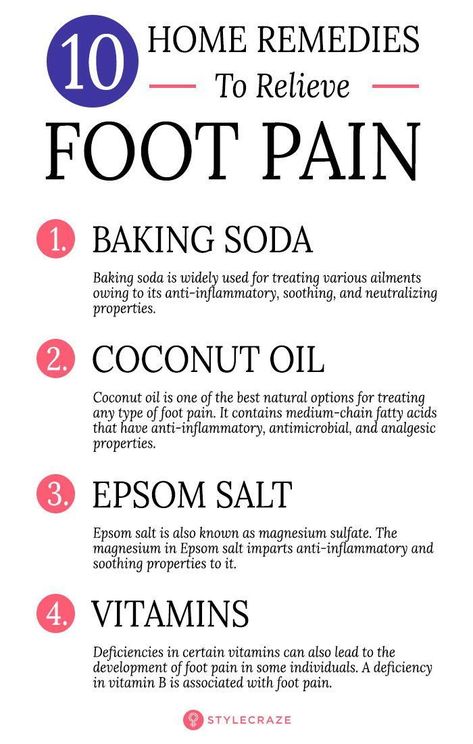 Your feet carry you everywhere. But you don’t pay much attention to them until they begin to hurt. Whether it is due to a hard fall you had a while ago or your love for high heels and shoes, foot pain is unpleasant to deal with. Taking every step is nothing short of torture, and hence this problem needs to be treated soon. Here is a list of 10 simple home remedies that can help you in reducing the severity of foot pain almost instantly. #homeremedies #reme Pineapple Health Benefits, Ginger Benefits, Natural Healing Remedies, Diy Remedies, Cold Home Remedies, Natural Health Remedies, Nerve Pain, Physical Activity, Foot Pain