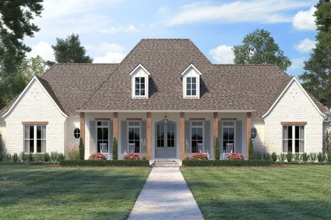 Houseplans.com Blog: {blog.title} Madden Home Design, Southern Farmhouse, House Lifestyle, Prairie House, Southern House, French Country House Plans, Farmhouse Style House Plans, Country Style House Plans, Farmhouse House