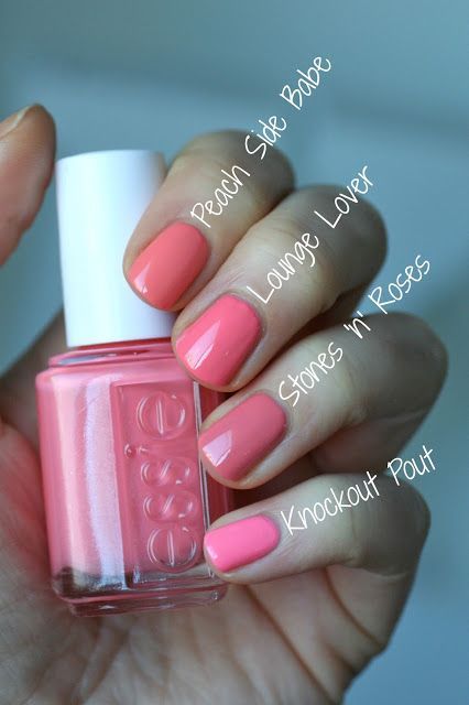 Essie Spring 2016 - Lounge Lover Comparisons Spring Nail Polish Colors, Essie Nail Colors, Manicure Gel, Pink Nail Polish, Essie Nail Polish, Pink Nail, Essie Nail, Manicure Y Pedicure, Fabulous Nails