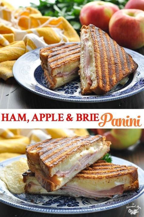 Apple Panini, Best Panini Recipes, Panini Press Recipes, Angle Foto, Sandwich Panini, Grill Cheese, Chocolate Tarts, Grilled Sandwiches, Panini Sandwich