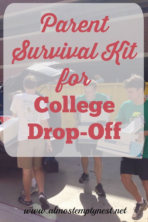 Parent Survival Kit, College Survival Kit, Mom Survival Kit, College Parents, College Mom, Community Ideas, Parenting Blogs, College Survival, Survival Supplies