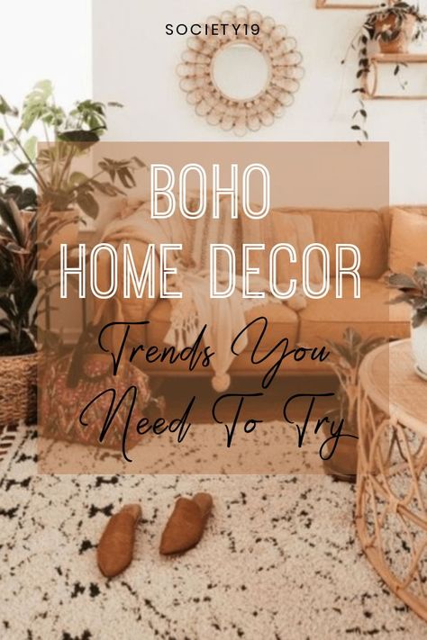 Boho Home Decor Trends You Need To Try - Society19 Hippie Apartment Aesthetic, Hippie Apartment, Small Apartment Decor, Wall Pantry, Boho Homes, Boho Decor Bedroom, Home Office Decor For Women, Remodel Fireplace, Beautiful Dorm Room