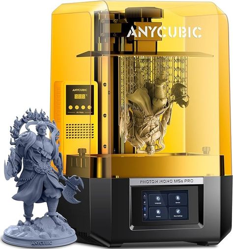 ANYCUBIC Photon Mono M5s Pro Resin 3D Printer, 10.1'' 14K HD Mono LCD, 3X High Speed Printing, Leveling-Free&Intelligent Detection, Large Printing Size of 8.81 x 4.98 x 7.87 Inch: Amazon.com: Industrial & Scientific Floating Platform, Outdoor Adventure Gear, Computer Camera, High Tech Gadgets, Big Boy Toys, Adventure Gear, Entertainment System, Success Rate, Wearable Technology