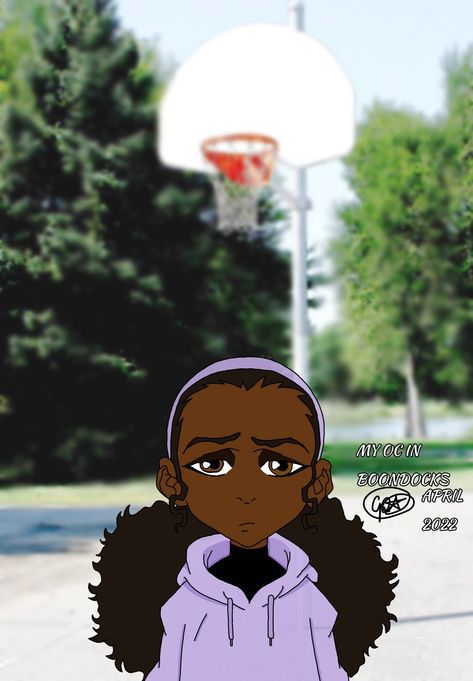 The Boondocks Oc, Boondocks Girl, Boondocks Oc, Dr Face, Anime Pixel, Black Life, Anime Pixel Art, Small Canvas Art, Black Love Art