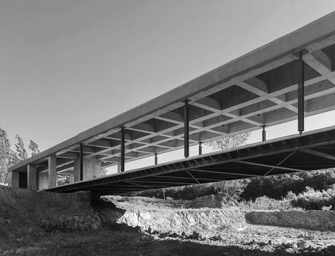 Gallery of Bridge-Pavilion / SpaceStation - 24 Gravel Pit, Bridge Architecture, Bridge Structure, Steel Bridge, Wooden Bridge, Bridge Building, Structure Architecture, Built Environment, Beautiful Architecture