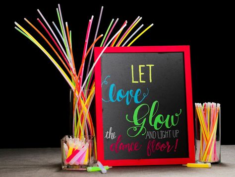 Let Love Glow, Wedding Exit Ideas, Glow Wedding, Light Up Dance Floor, Glow Stick Wedding, Wedding Exit, Wedding Motifs, Luxury Vehicles, Future Wedding Plans