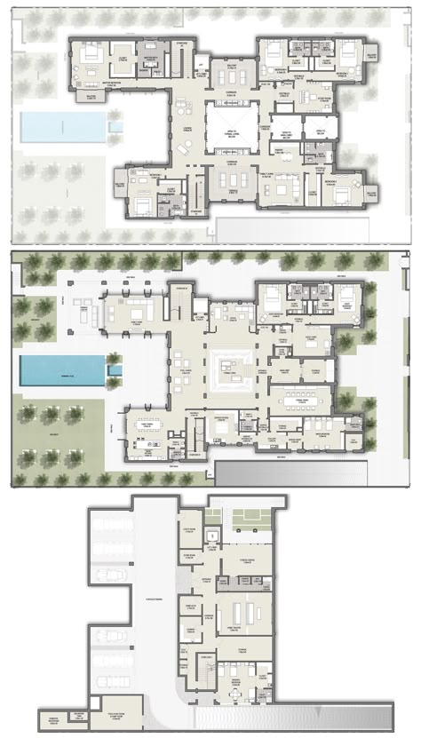 Modern Mansion Floor Plan Luxury, Modern Mansion Floor Plan, Contemporary Mansion, Mansion Plans, Luxury Floor Plans, New York Penthouse, Modern House Floor Plans, Mediterranean House Plans, House Plans Mansion