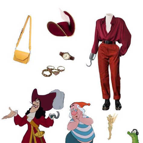 Captain Hook Disneybound, Hook Disneybound, Captain Hook Cosplay, Ren Fair, Oogie Boogie, Disney Aesthetic, Captain Hook, Disney Trip, Disney Outfits