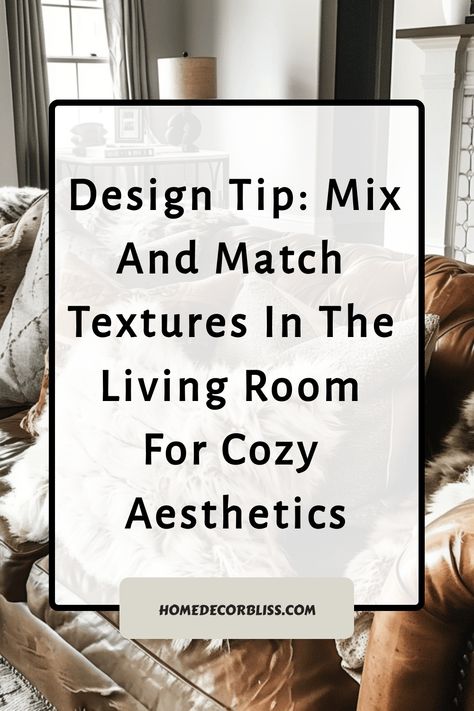 Design Tip: Mix and match textures in the living room for cozy aesthetics. Mixed Fabric Living Room, Small Joys, Wallpaper Walls Decor, Tile Wallpaper, Pillow Texture, Living Room Windows, Bedroom Layouts, Livingroom Layout, Decks And Porches