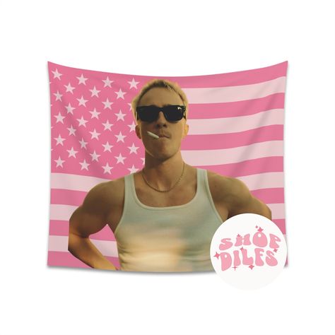 Drew Starkey | Rafe Cameron Wall Tapestry Pink American Flag Perfect for dorm rooms, gifts, etc!  💌 100% Polyester 💌 Hems on all sides 💌 Edge-to-edge print 💌 Multiple sizes  Please message me if you have any questions or for customization! Pink American Flag, Elf Ideas Easy, Tapestry Pink, Rafe Cameron, Drew Starkey, Bedroom Decor For Teen Girls, The Pogues, The Perfect Guy, Hottest Guy Ever