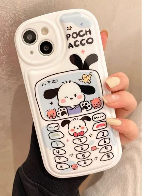 Kawaii Sanrio Pochacco Air Cushion Phone Case For iPhone 13 12 11 Pro Max Mini XR Sanrio Pochacco, Kawaii Sanrio, Kitty Drawing, Animal Phone Cases, Hello Kitty Drawing, My Face When, Wallpaper Stickers, Case For Iphone 13, Hello Kitty Items