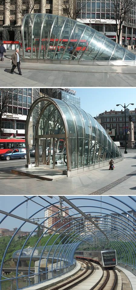 Bilbao Spain subway station Subway System, Chicago Loop, Subway Station, Norman Foster, Subway Train, Northern Spain, U Bahn, Basque Country, The Architect