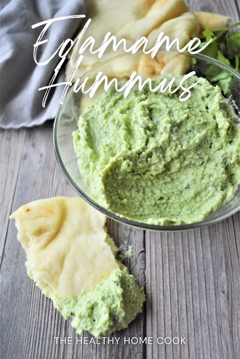 Edemame Recipes Snack, Cooking Edamame, Smashed Edamame, Spicy Edamame Kale Dip, Edamame Hummus Recipe, Edamame Hummus Without Tahini, Edamame Dip, Best Hummus Recipe, Edamame Hummus