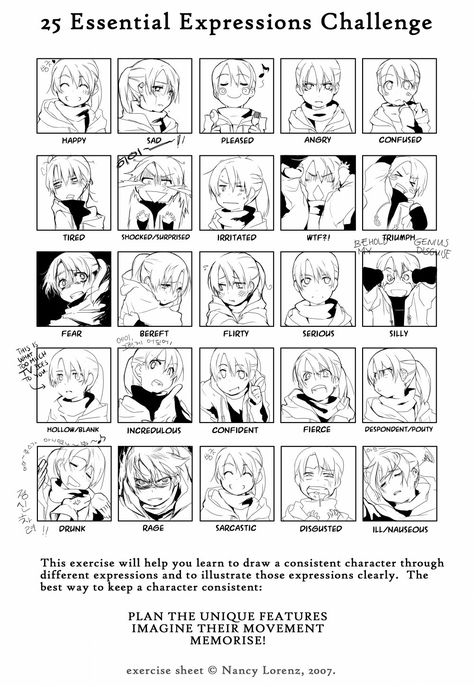 old meme but i just tried it -u- some (like fierce lolol) i could fix to be better but i got tired halfway /no patience at all this is my oc Rie. blank here - 25 Expressions Challenge, 25 Essential Expressions, Expressions Challenge, Sarcastic Face, Expression Challenge, Facial Expressions Drawing, Computer Drawing, How To Draw Anime, Drawing Face Expressions