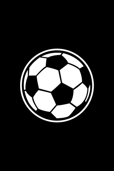 A vector graphic icon of a soccer ball (football) used in the beautiful game. A fun design to go with the rest of your team swag or just something to bring along the next time you kick it! Football Highlight Cover Instagram, Football Dp, Football Team Logo Design, Instagram Glowing Logo, Soccer Icon, Football Tattoo, Football Logo Design, Football App, Logo Club