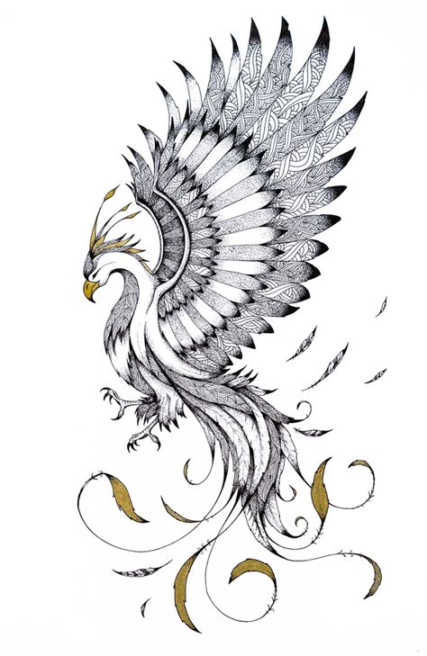 Phoenix Sketch, Phoenix Illustration, Mythology Illustration, Phoenix Drawing, Small Phoenix Tattoos, Love Symbol Tattoos, Phoenix Tattoo Design, Bull Tattoos, Phoenix Design