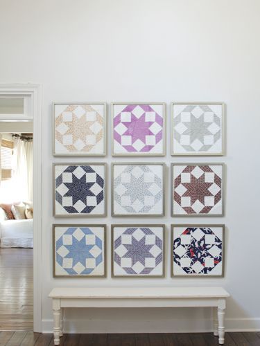 Idea to save a quilt too old to use. I might do this for my Grandma Margie / Mom quilt to save the Dutch boys and girls. Easy Squares, Cow Quilt, Framed Quilt, Bee Quilt, Leaf Quilt, Simple Quilt, Snowflake Quilt, Pineapple Quilt, Quilt Display