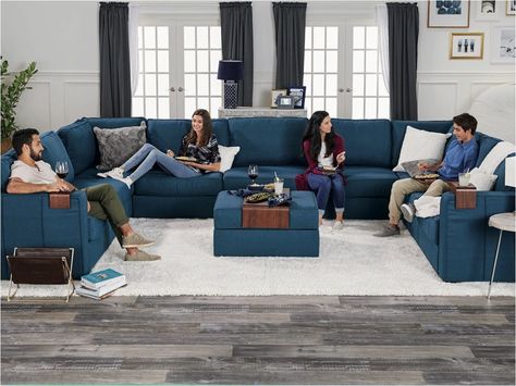 Lovesac - Create Your Own Sectional Couch Love Sac Sectional, Love Sac, Interior Design Kitchen Contemporary, Relaxing Decor, Custom Sectional, Sofa Review, Sectional Sofas, Start Living, Room Remodeling