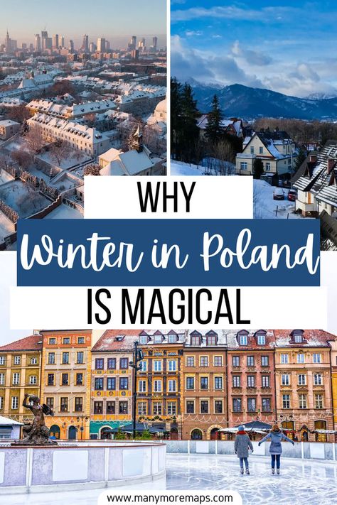 Discover the magic of winter in Poland with this ultimate guide! From the festive Christmas markets in Kraków to the snowy landscapes of Zakopane, Poland offers incredible experiences during the colder months. Enjoy seasonal activities like skiing, thermal baths, and cozy cafes, along with rich cultural sights. Perfect for adventurers and culture lovers alike! Click to read the full guide and plan an unforgettable winter trip to Poland. Poland Christmas Market, Krakow Poland Christmas, Poland In Winter, Krakow Winter, Zakopane Poland, Visit Poland, Thermal Baths, Seasonal Activities, Winter Trip